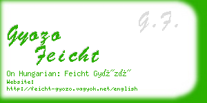 gyozo feicht business card